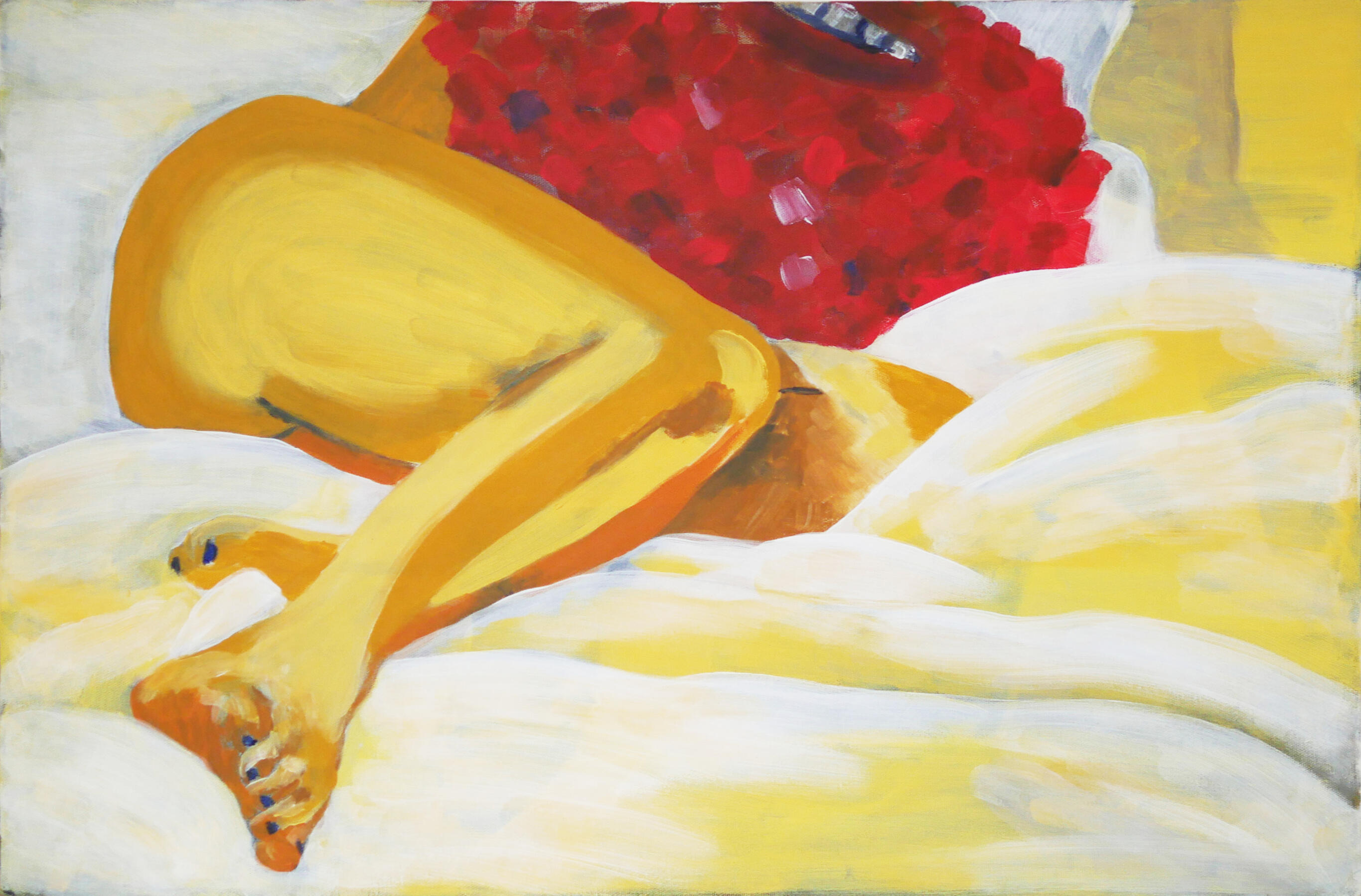 Michal and Her Heart, Acrylic on canvas , 2017